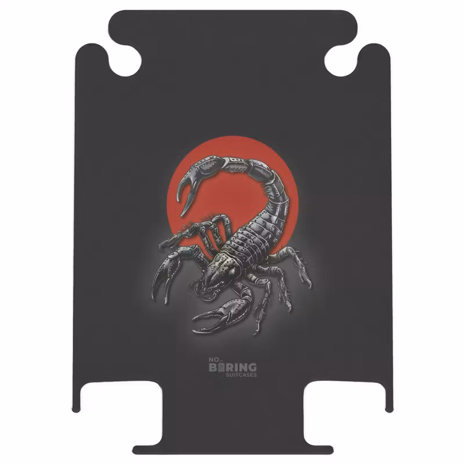 CaseSwap™ - Style de tatouage- Scorpion réaliste sur fond noir et rouge — 1