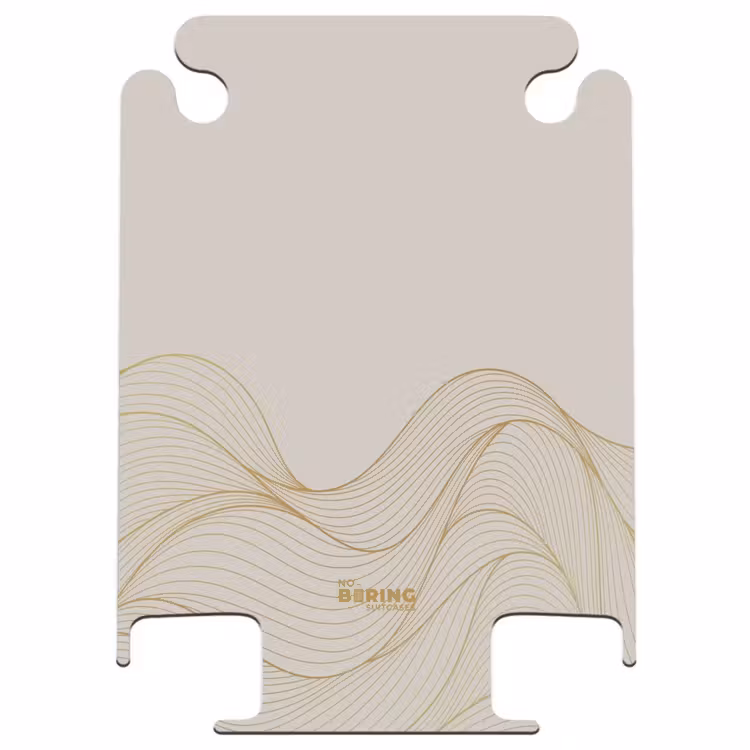CaseSwap™ - Minimal - Beige clair avec rayures dorées — 1