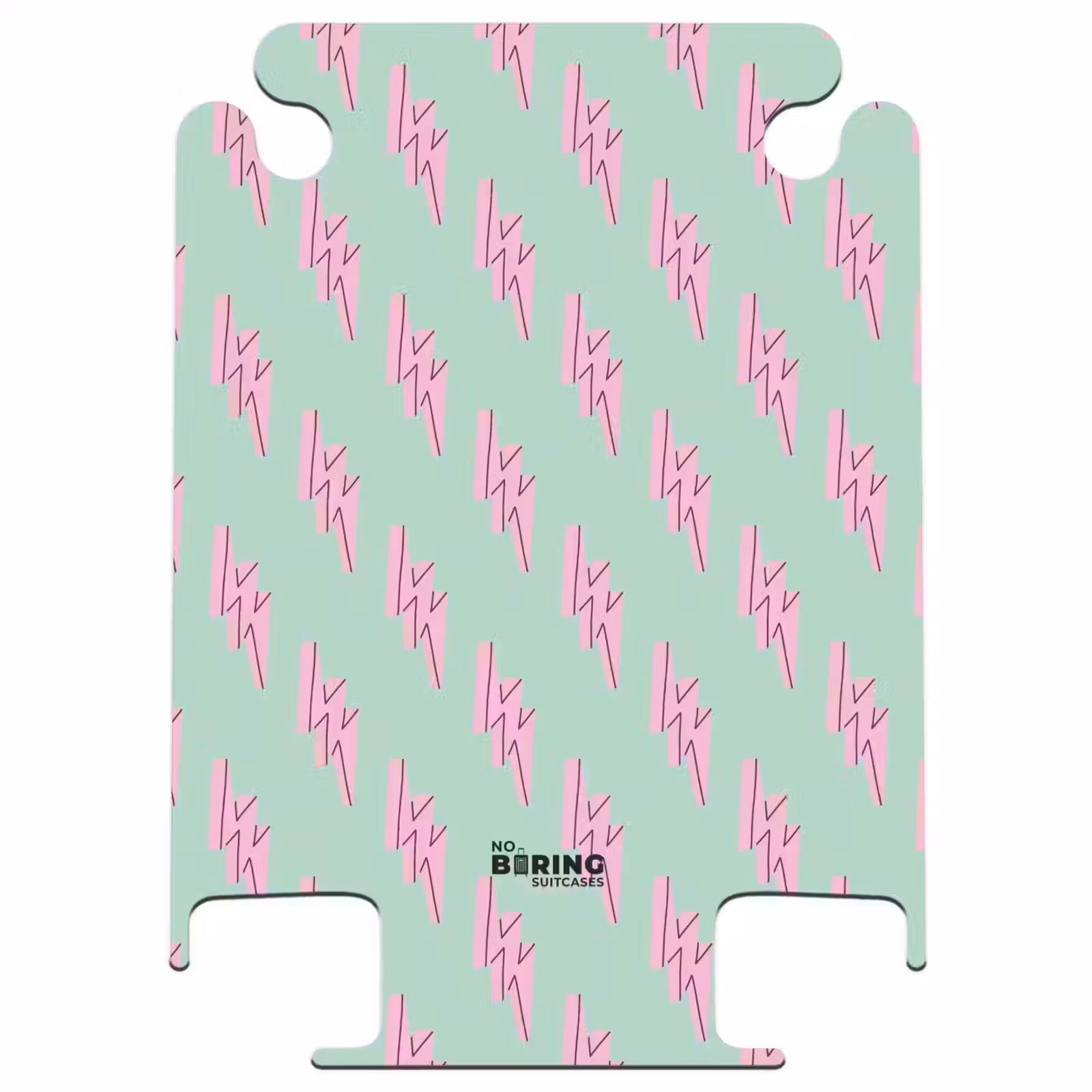 CaseSwap - Motifs - Éclair rose sur vert menthe — 1
