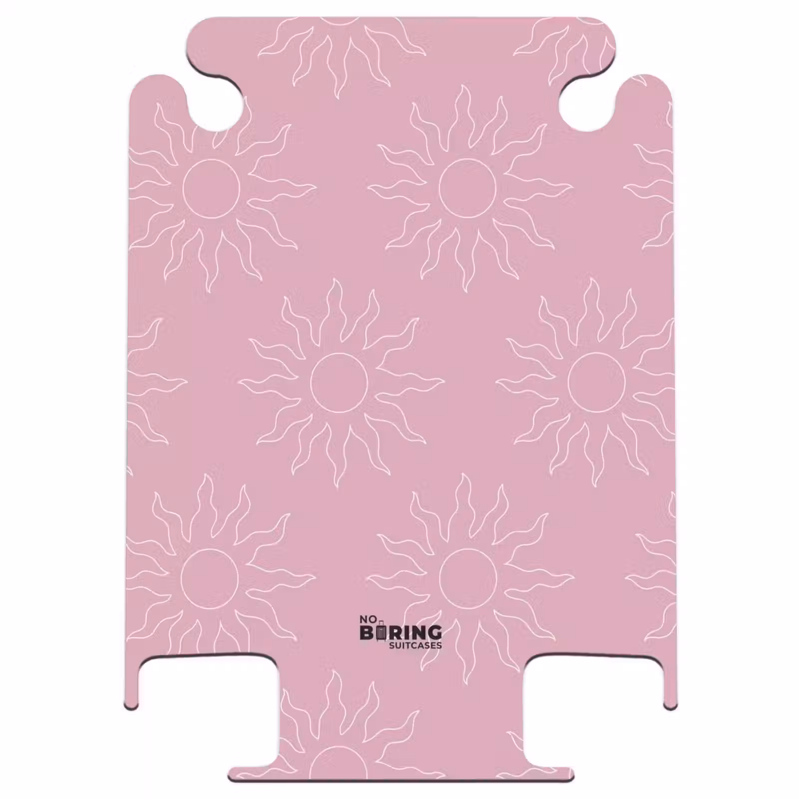 CaseSwap™ - Motifs - Motif de soleil sur fond rose abricot — 1