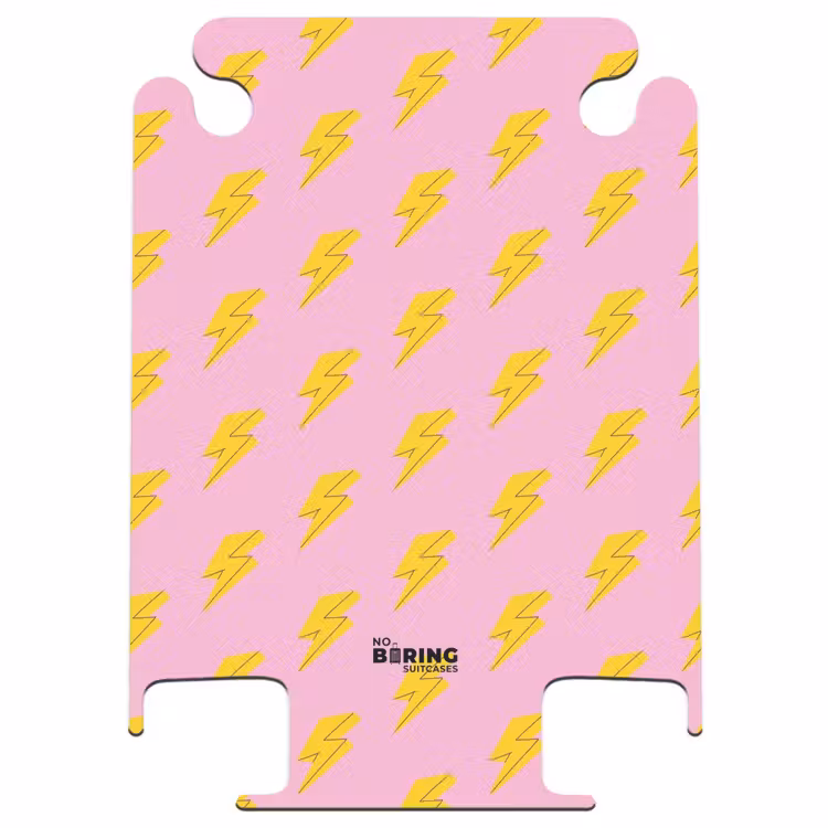 CaseSwap - Motifs - Éclair jaune sur rose — 1