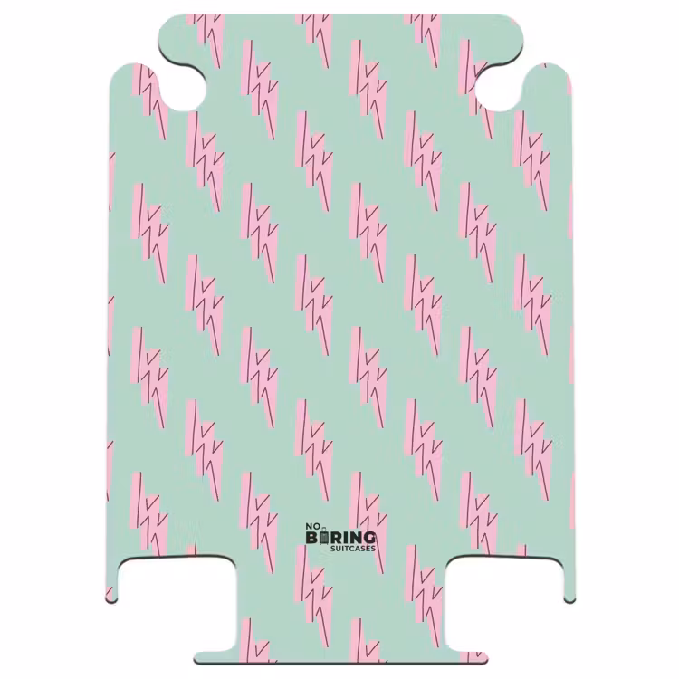 CaseSwap - Motifs - Éclair rose sur vert menthe — 1