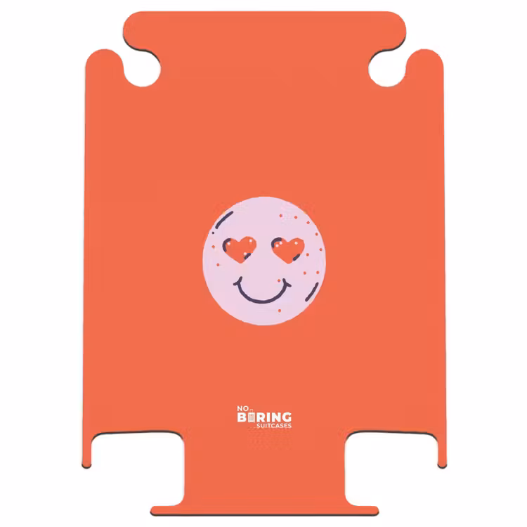 CaseSwap™ - Motifs - Emoji heureux sur fond rouge — 1