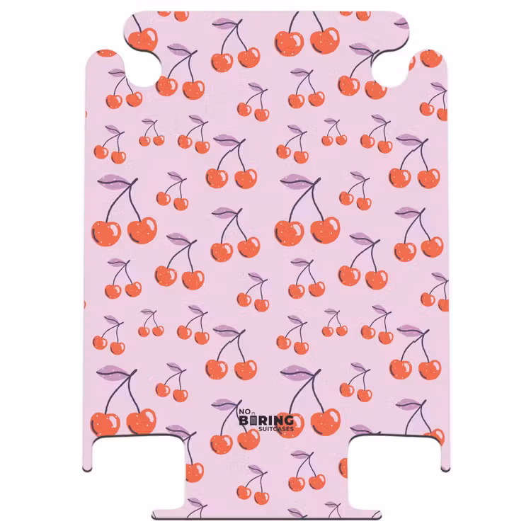 CaseSwap™ - Motifs - Motif de cerises rouges sur fond rose clair — 1