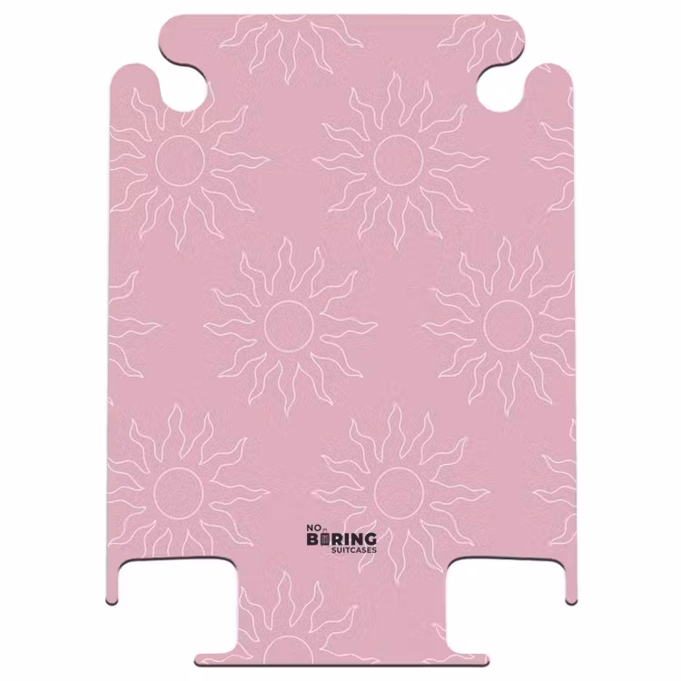 CaseSwap™ - Motifs - Motif de soleil sur fond rose abricot — 1