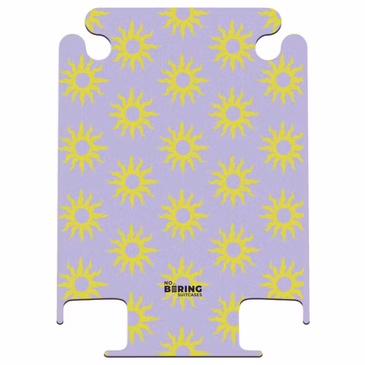 CaseSwap™ - Motifs - Motif de soleil sur fond violet lavande — 1