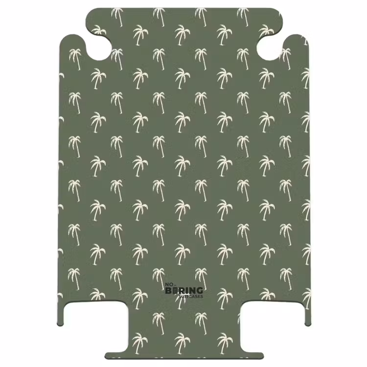 CaseSwap™ - Motifs - Petits palmiers sur vert olive foncé — 1