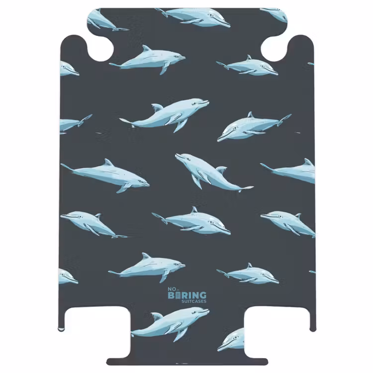 CaseSwap - Motifs - Dauphins sur fond bleu foncé — 1