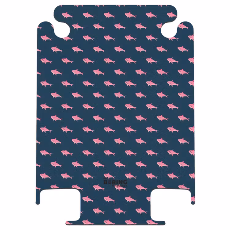 CaseSwap - Motifs - Requins roses sur fond bleu foncé — 1