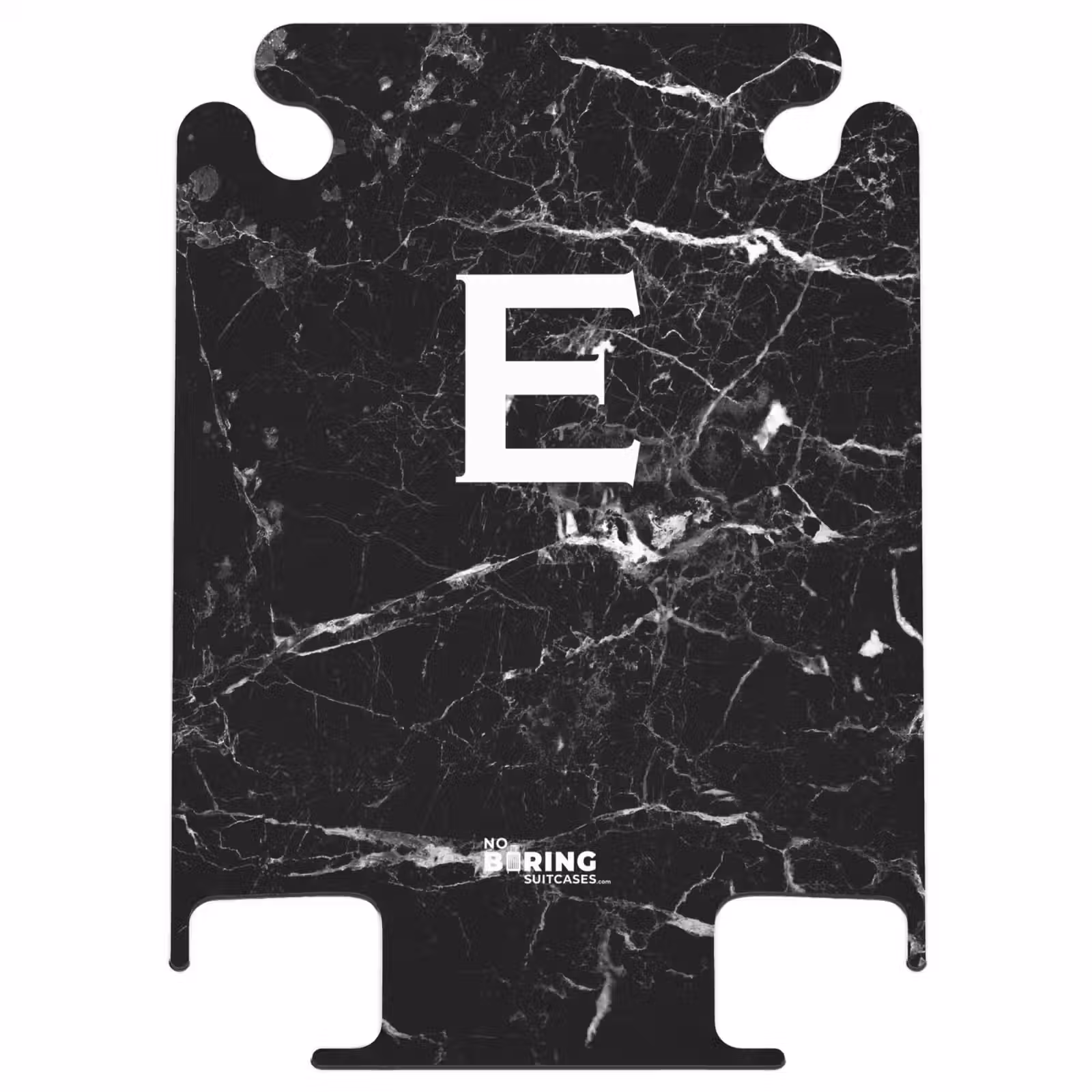 CaseSwap™ - Aspect marbré - Lettre E - Noir — 1