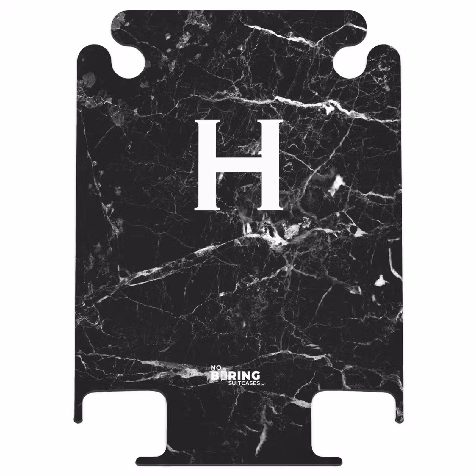 CaseSwap™ - Aspect marbré - Lettre H - Noir — 1