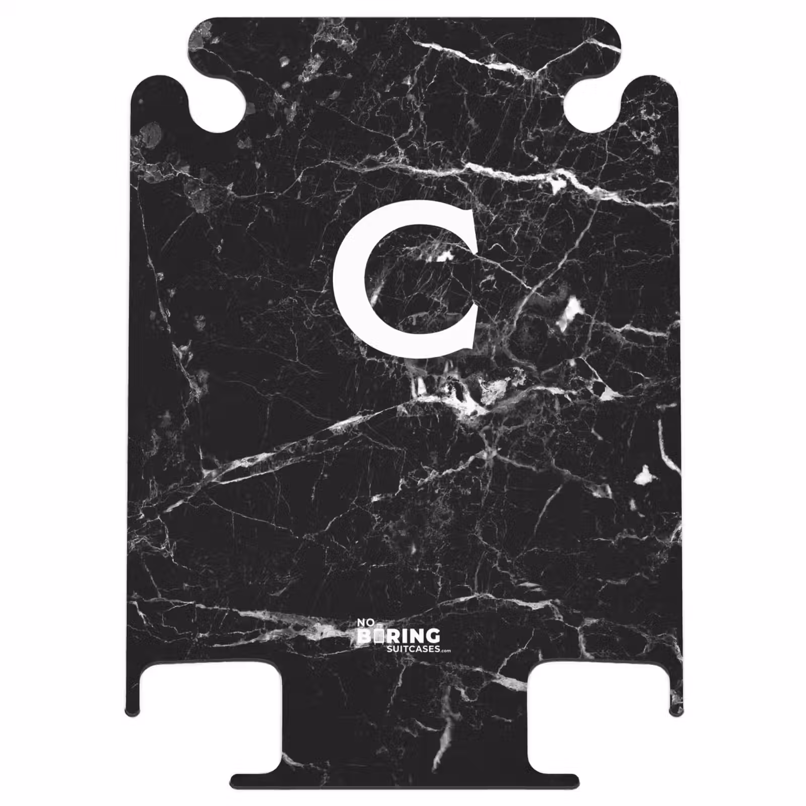 CaseSwap™ - Aspect marbré - Noir - Lettre C — 1