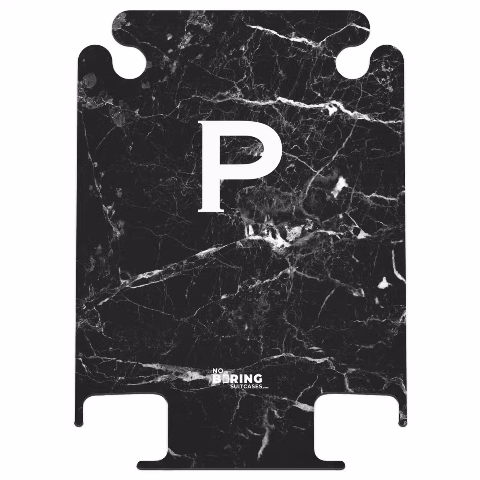 CaseSwap - Impression marbrée - Lettre P - Noir — 1