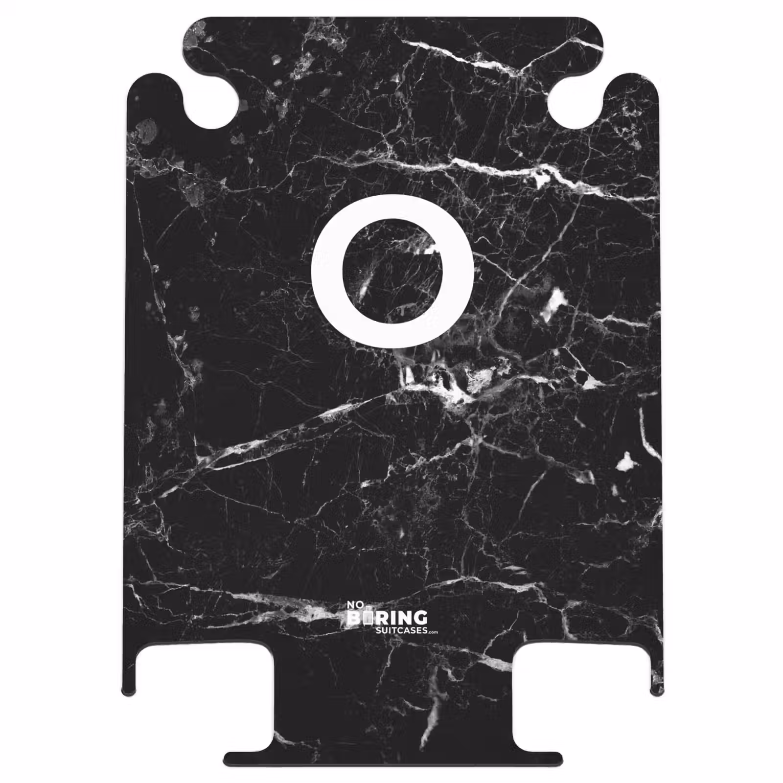 CaseSwap™ - Marbre - Lettre O - Noir - Luxe — 1