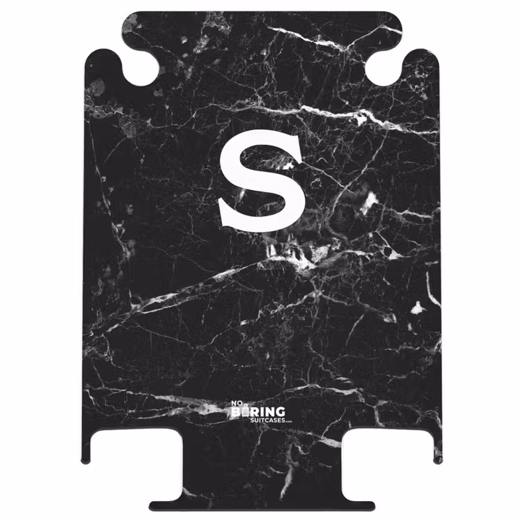 CaseSwap™ - Aspect marbré - Noir - Lettre S — 1