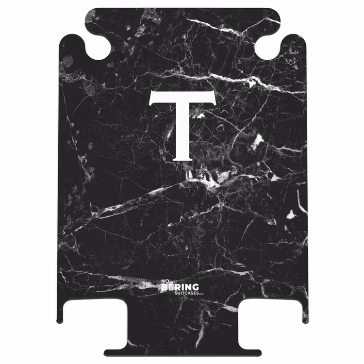 CaseSwap™ - Lettre T - aspect marbré - noir — 1
