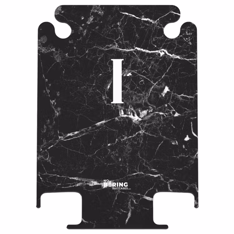 CaseSwap - Marbre - Lettre I - aspect marbre - noir — 1