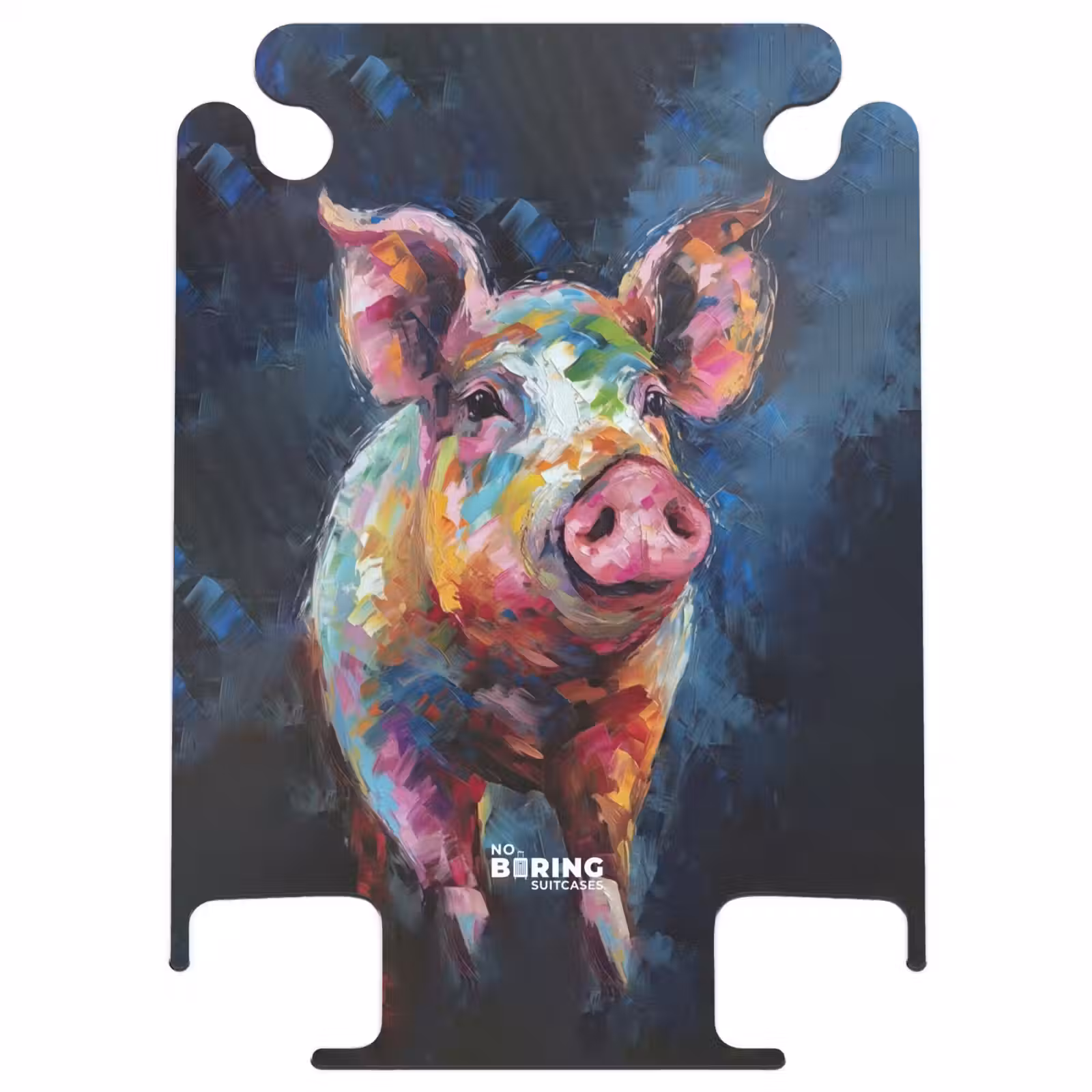CaseSwap - Cochon sur fond sombre comme art à l'huile — 1
