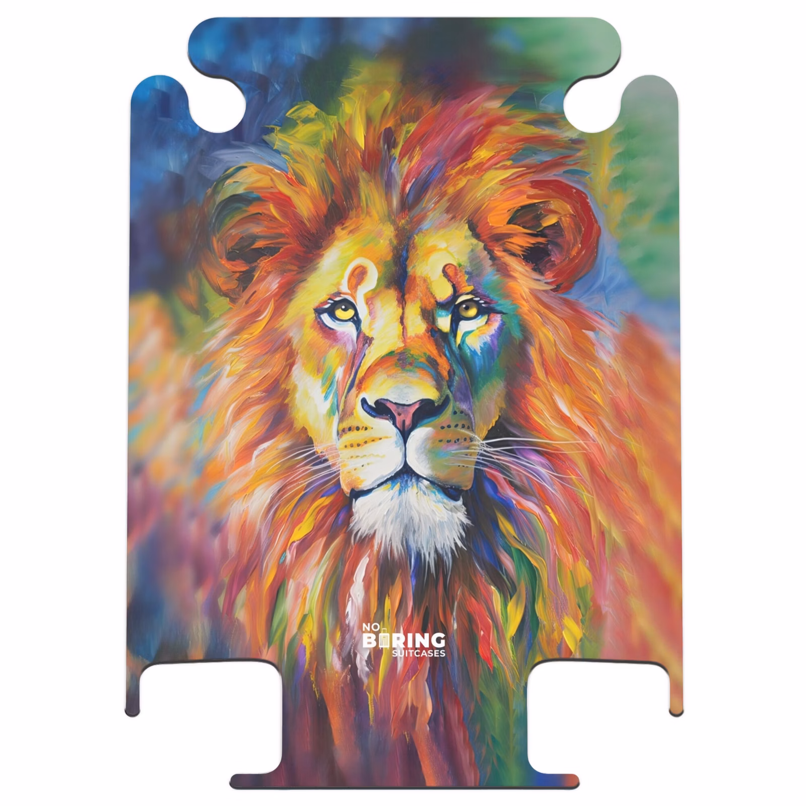 CaseSwap™ - Portrait d'un lion à la peinture à l'huile colorée — 1