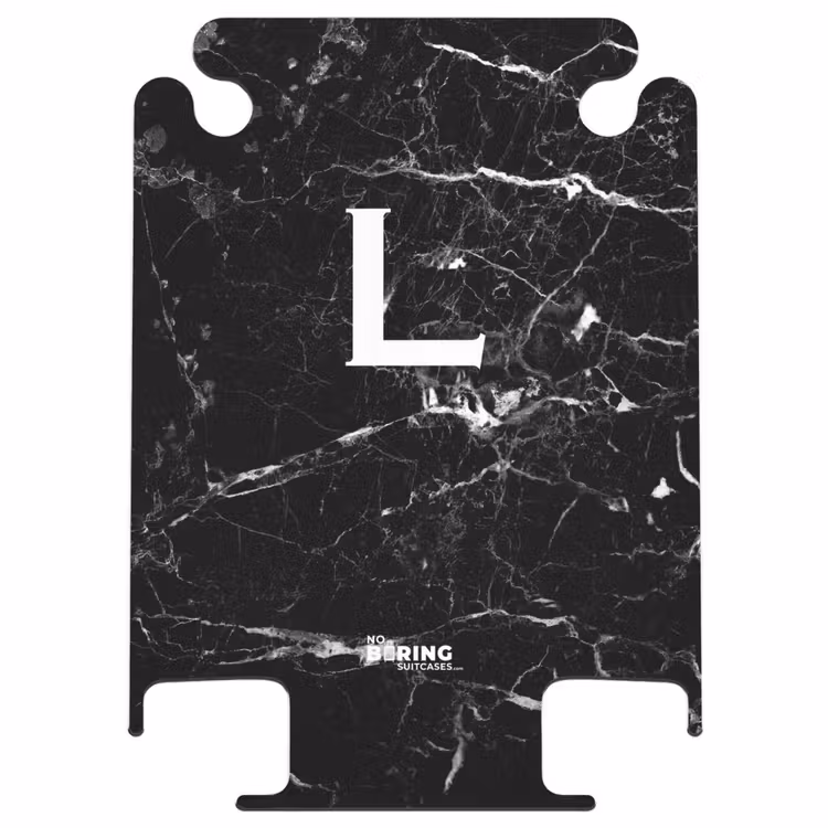 CaseSwap™ - Lettre L - Marbre - Noir — 1