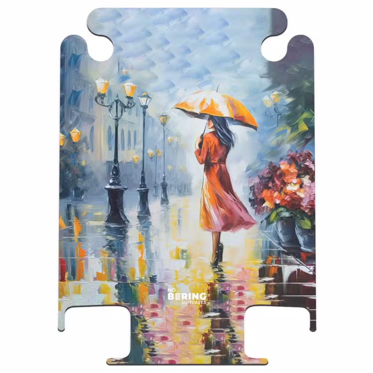 CaseSwap - Peinture à l'huile - Parapluie - Femme - Rue - Art — 1