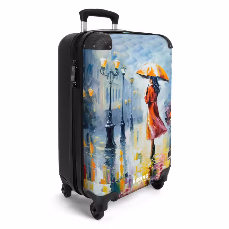 CaseSwap - Peinture à l'huile - Parapluie - Femme - Rue - Art — 2