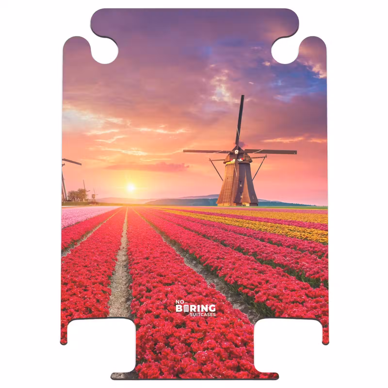 CaseSwap™ - Champ de fleurs avec un moulin à vent — 1