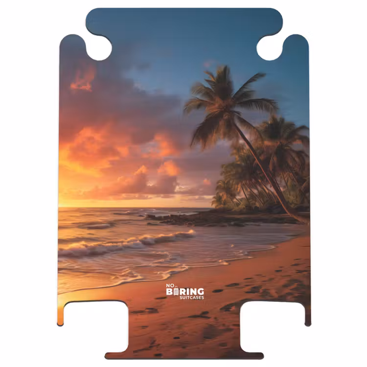 CaseSwap™ - Plage avec palmier au coucher du soleil — 1