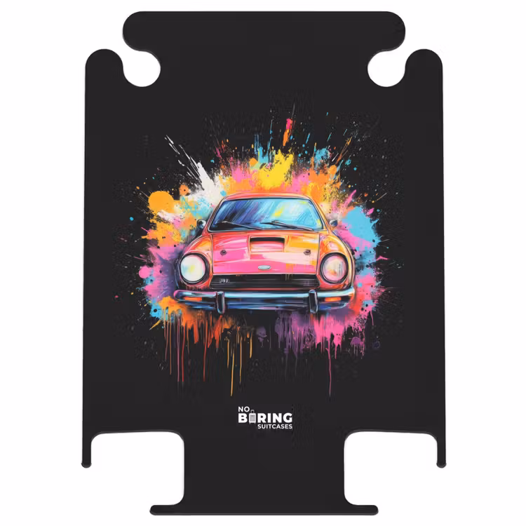 CaseSwap - Voiture rose avec peinture colorée — 1