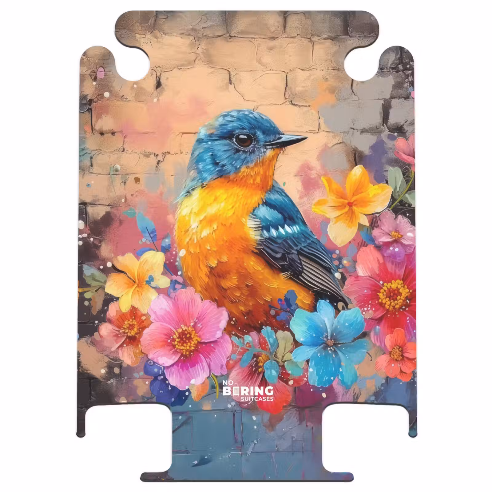 CaseSwap - Oiseau avec des fleurs en style graffiti — 1