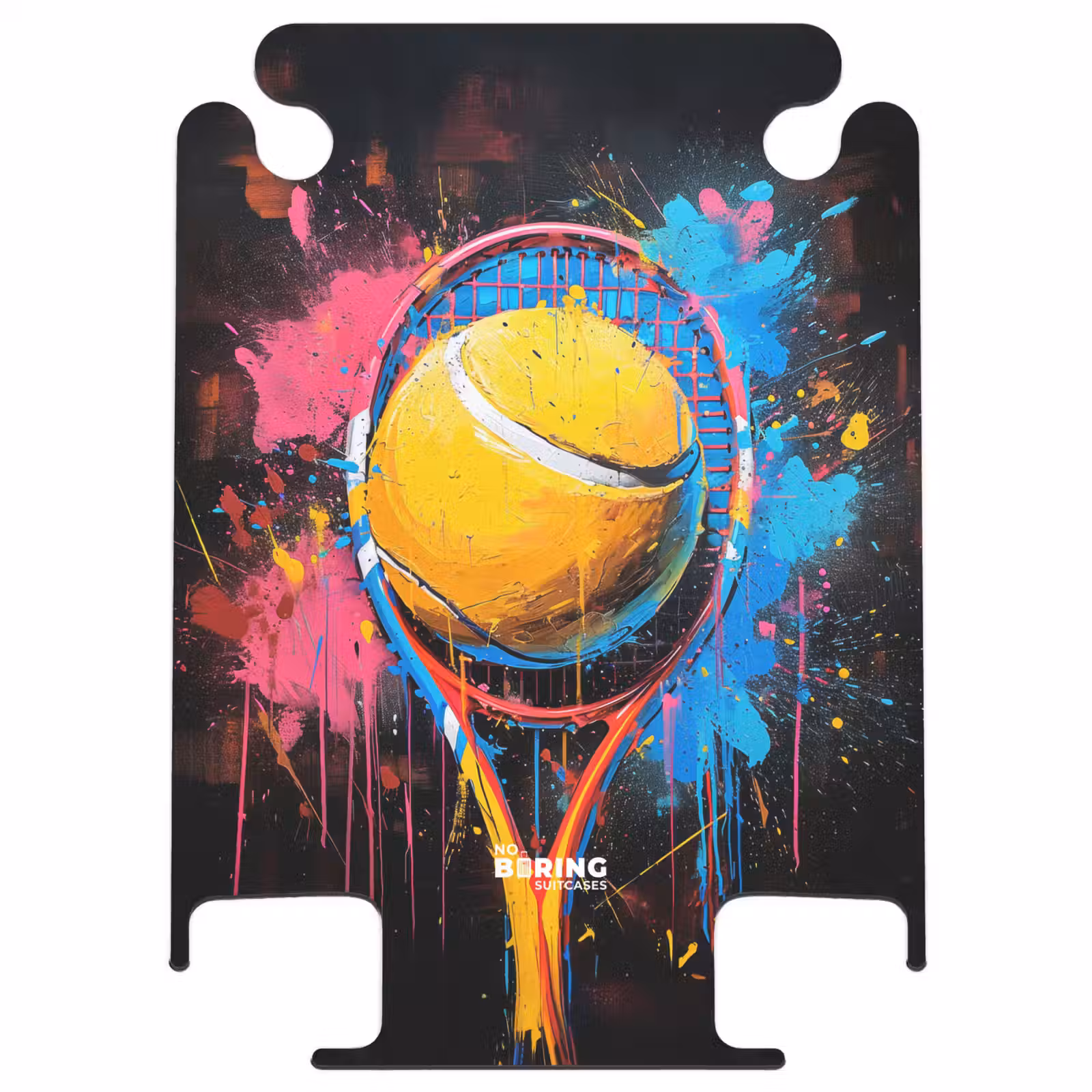 CaseSwap - Raquette de tennis graffiti avec balle — 1