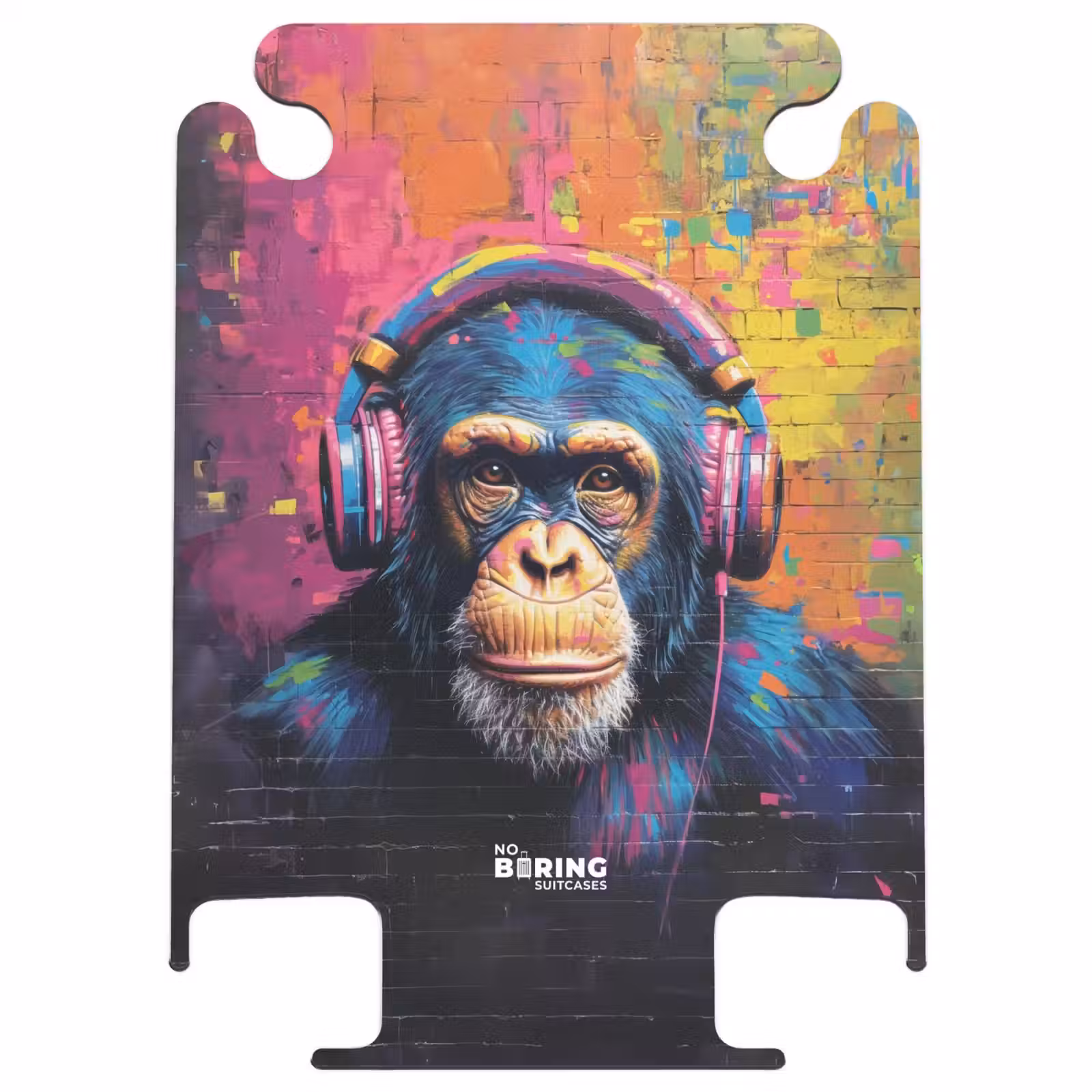 CaseSwap - Singe coloré avec des écouteurs dans un style graffiti — 1