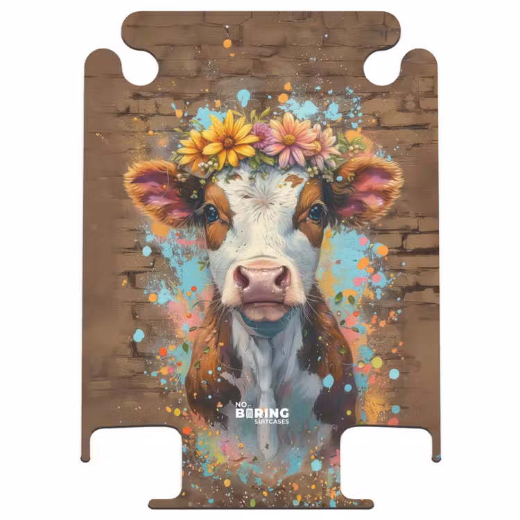 CaseSwap™ - Vache graffiti avec fleurs colorées — 1