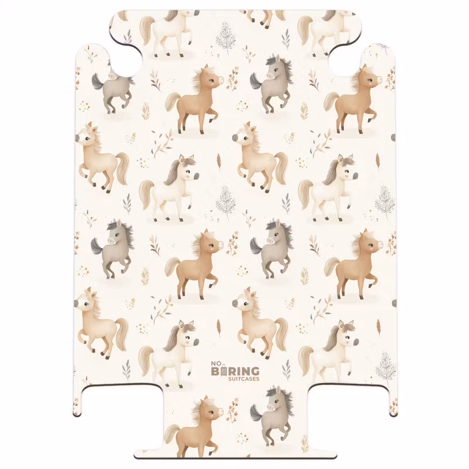 CaseSwap - Motif des poulains dans les couleurs beige et marron — 1