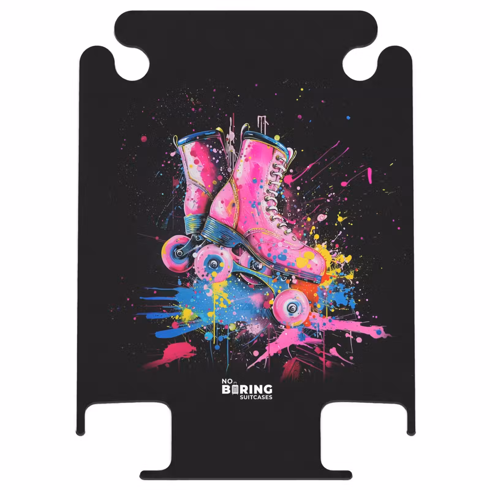 CaseSwap™ - Patins à roulettes roses avec peinture — 1