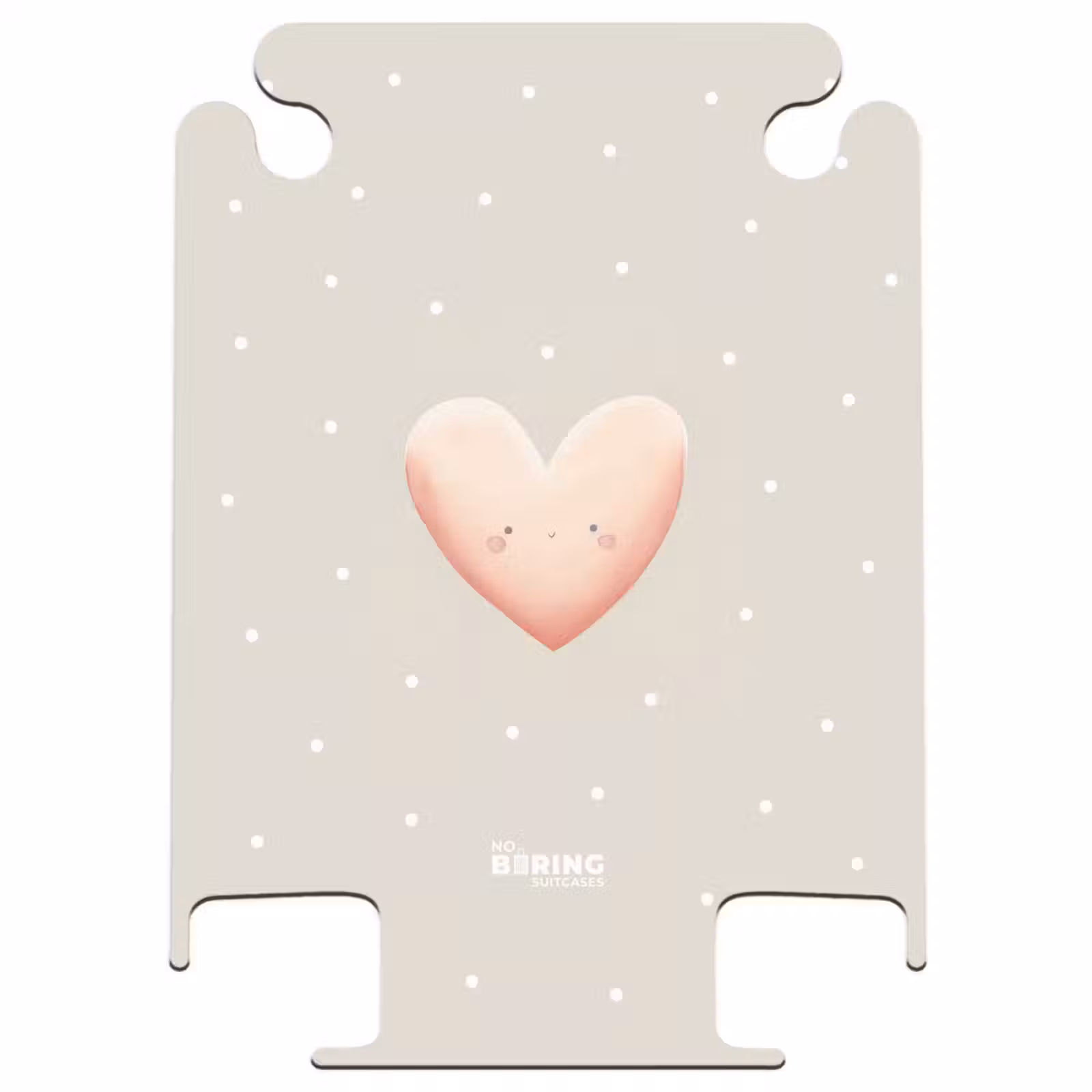 CaseSwap™ - Coeur rose entouré de points beiges — 1