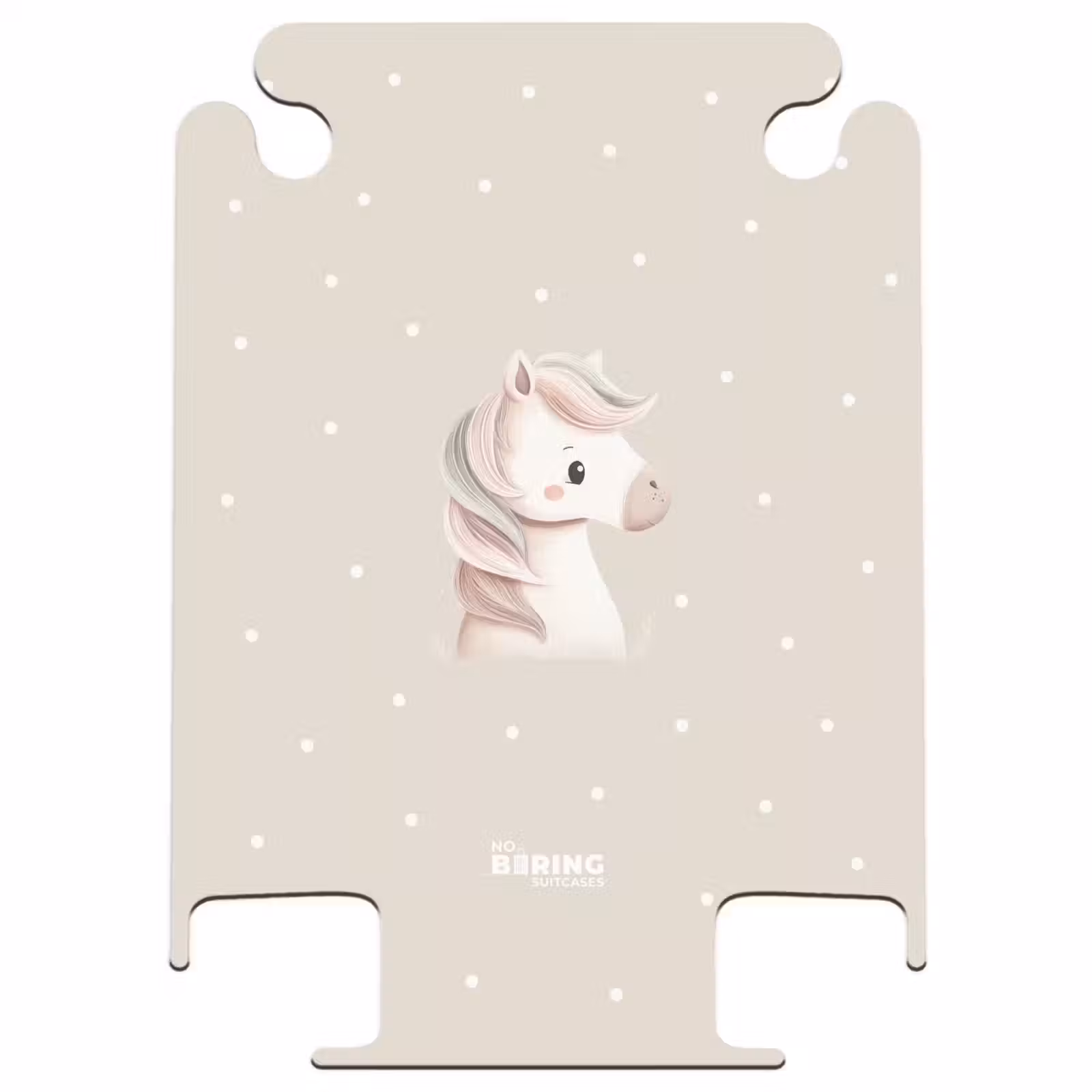 CaseSwap - Licorne entourée de pois de couleur beige — 1