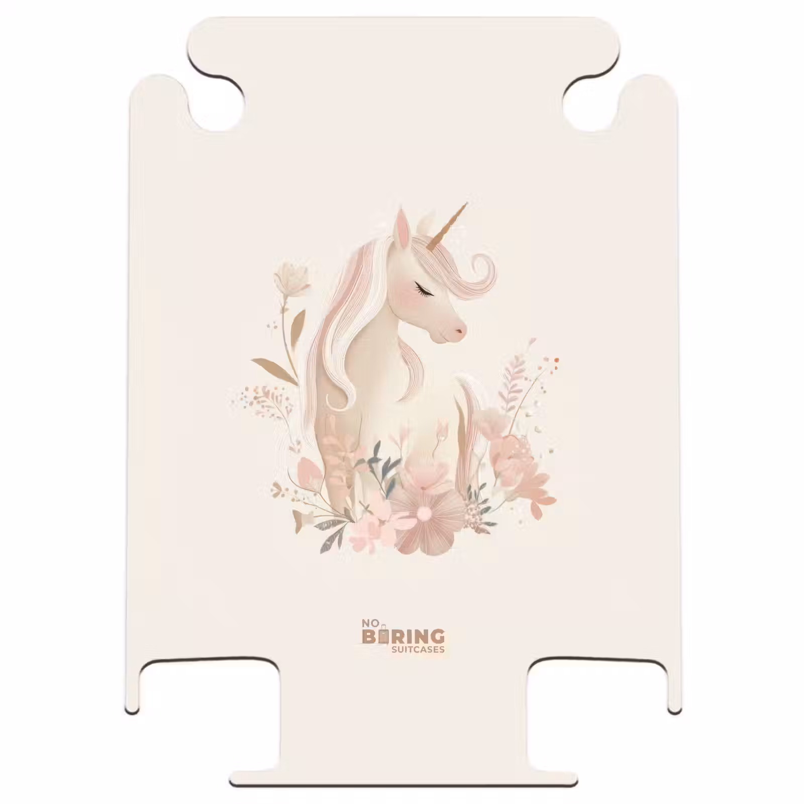 CaseSwap™ - Licorne parmi les fleurs aux couleurs roses pastel — 1