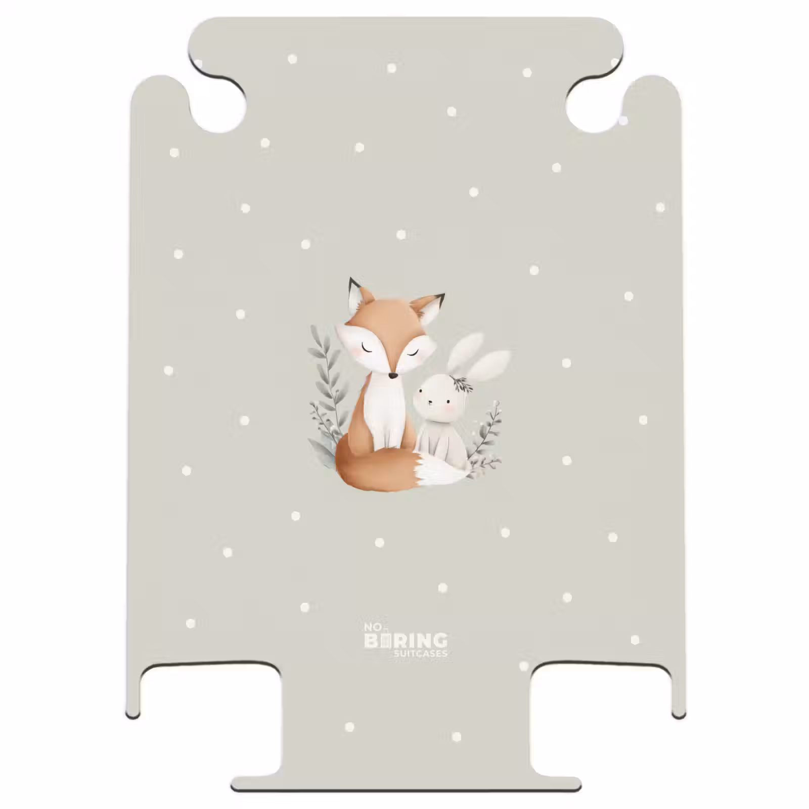CaseSwap™ - Renard et lapin entourés de feuilles et de points verts — 1