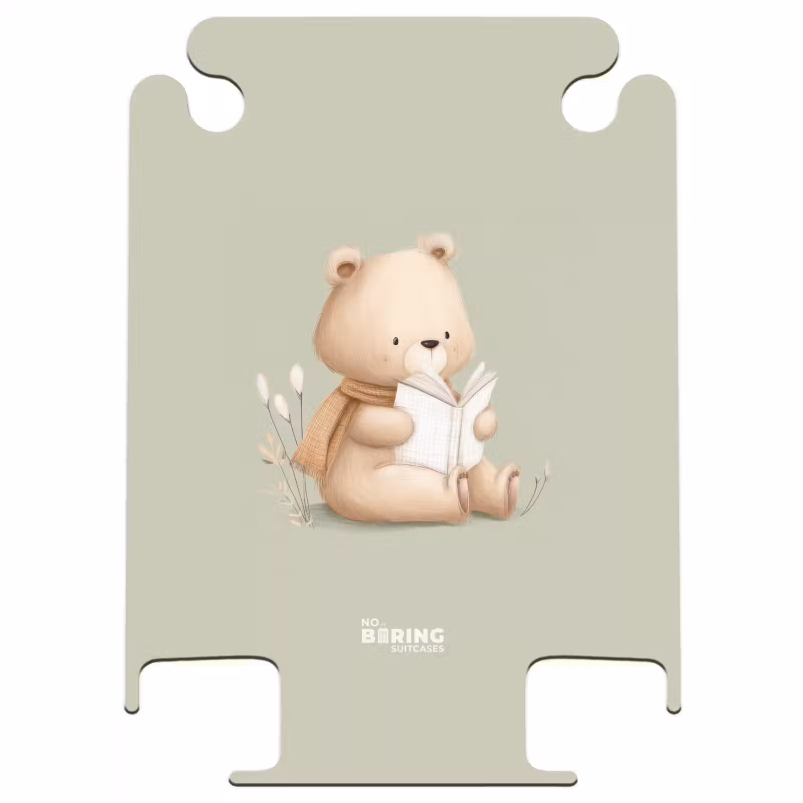 CaseSwap™ - Un ours brun avec un livre - Vert — 1