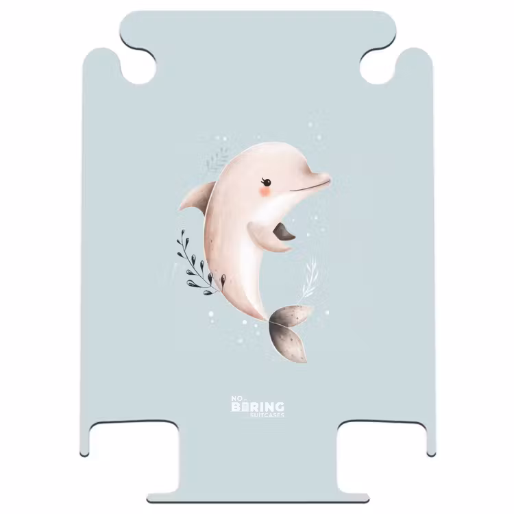 CaseSwap™ - Dauphin beige dans l'eau bleue — 1