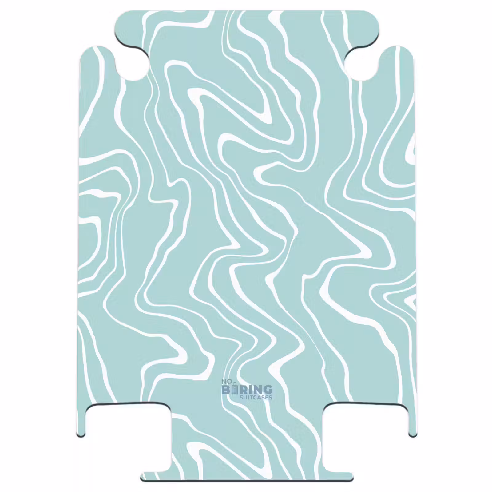 CaseSwap™ - Fond bleu clair avec lignes blanches abstraites — 1
