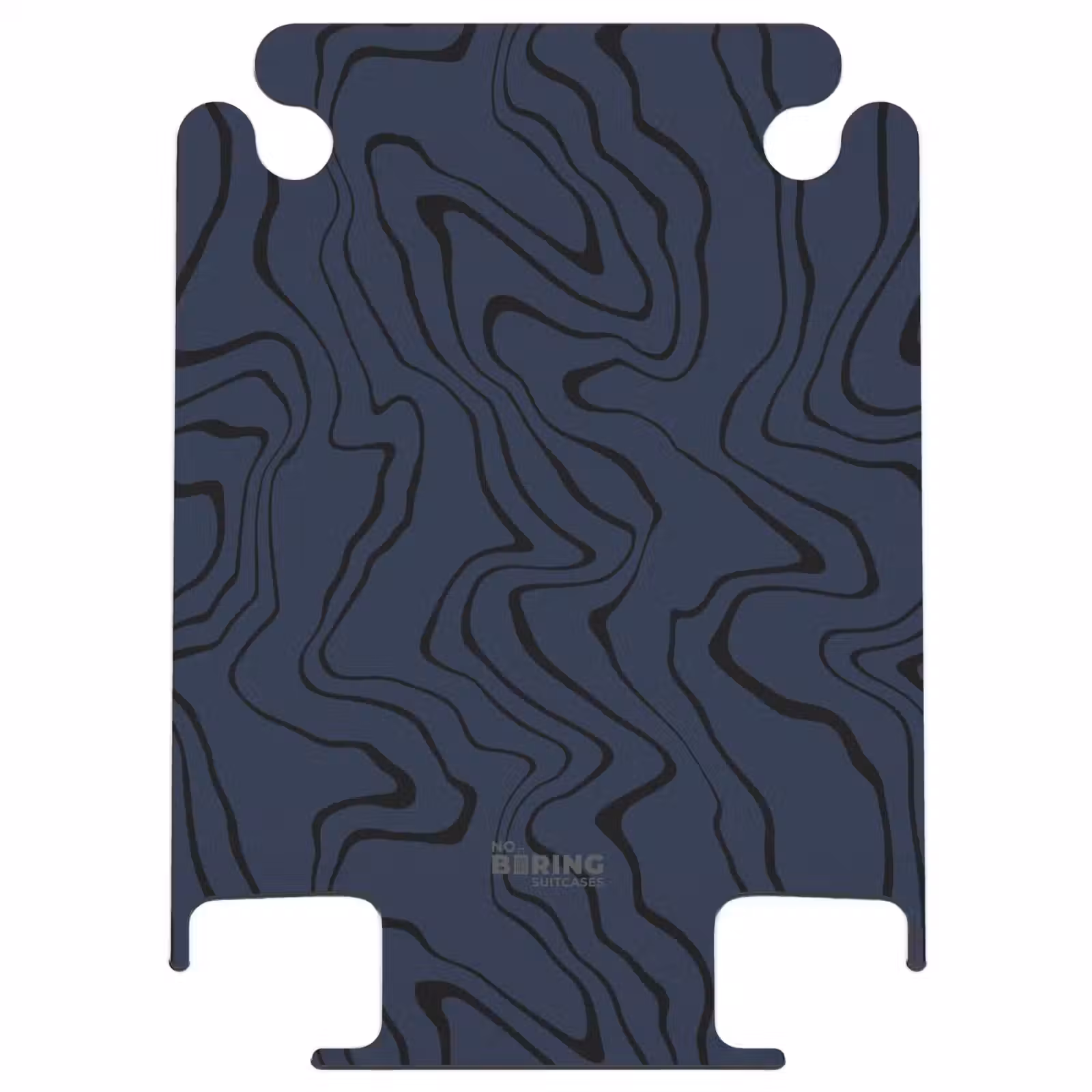 CaseSwap™ - Fond bleu foncé avec lignes noires abstraites — 1