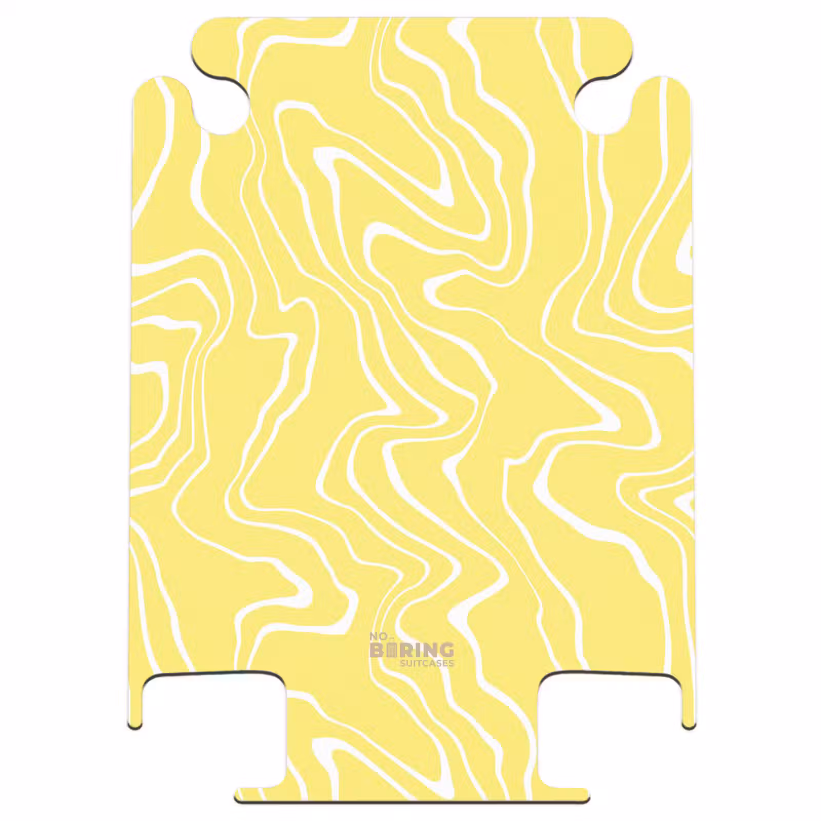 CaseSwap™ - Fond jaune avec lignes blanches abstraites — 1