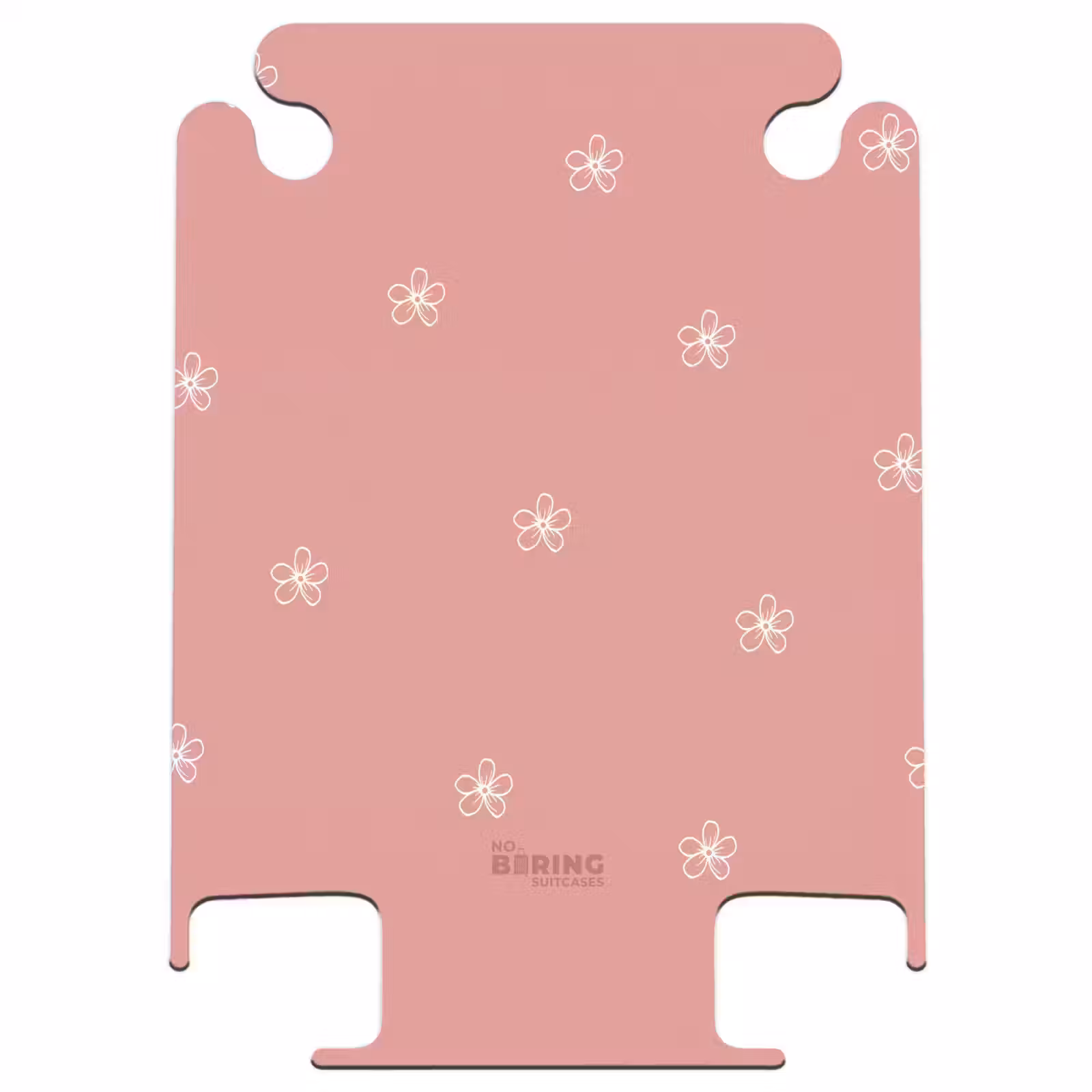 CaseSwap - Fond rose avec fleurs blanches — 1
