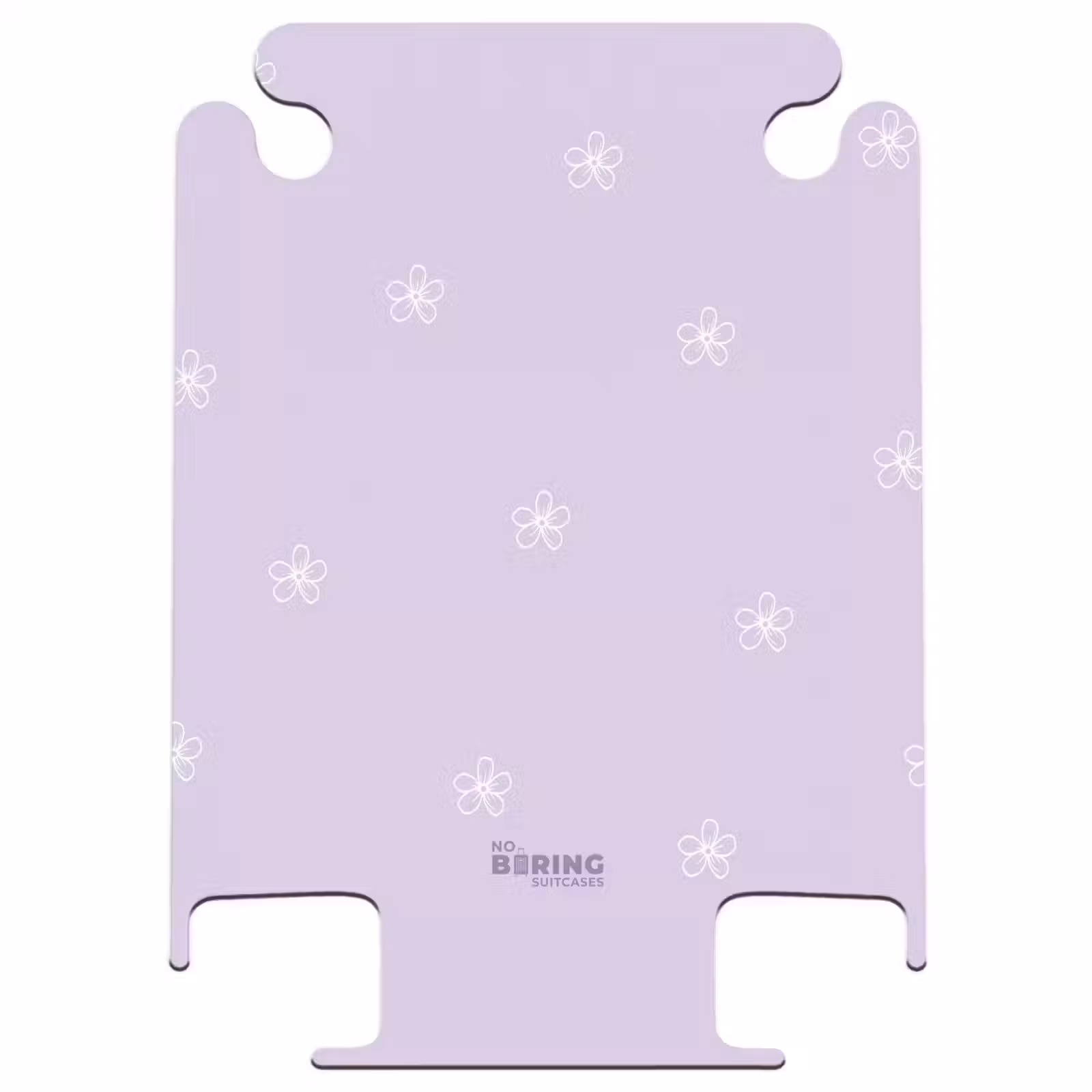 CaseSwap - Fond violet avec fleurs blanches — 1