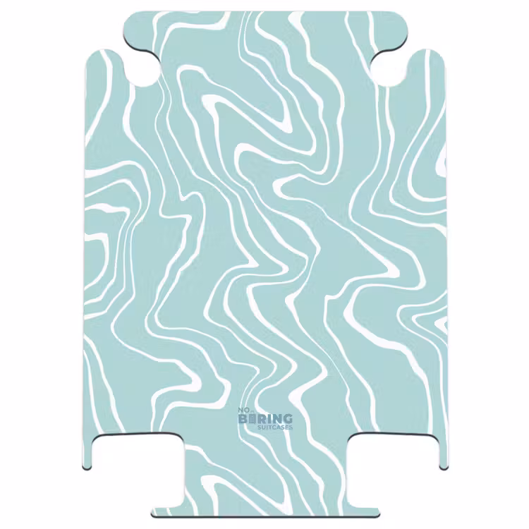 CaseSwap™ - Fond bleu clair avec lignes blanches abstraites — 1