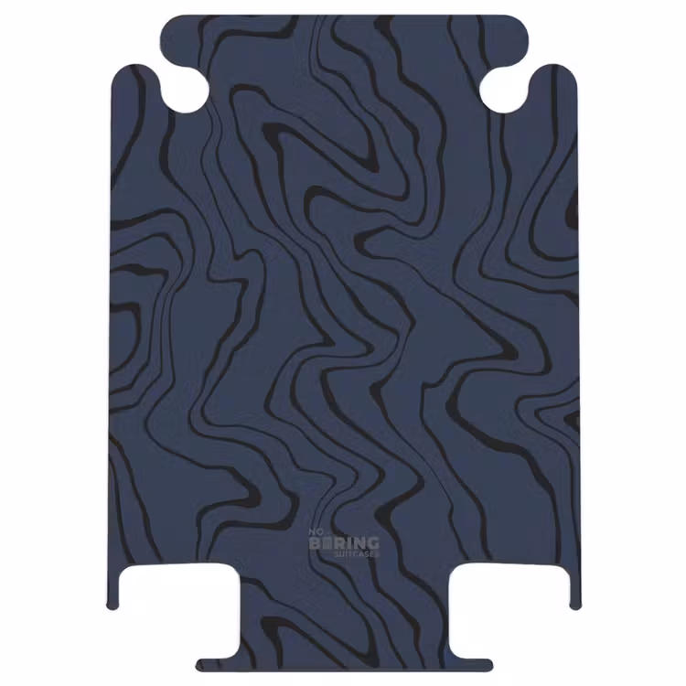 CaseSwap™ - Fond bleu foncé avec lignes noires abstraites — 1