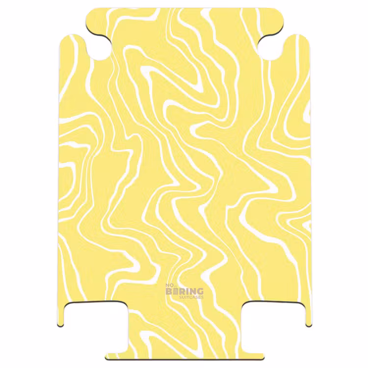 CaseSwap™ - Fond jaune avec lignes blanches abstraites — 1