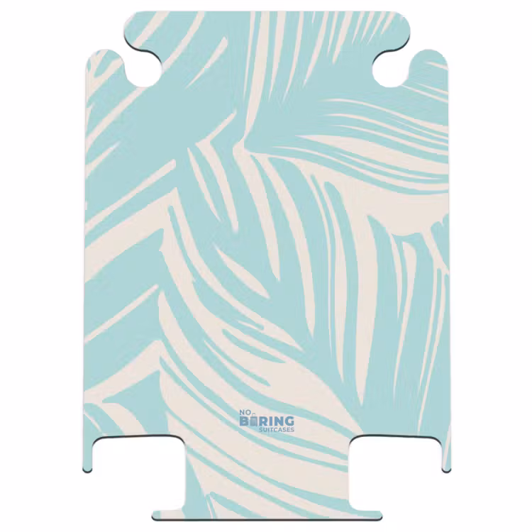 CaseSwap™ - Grandes feuilles en bleu clair et beige — 1
